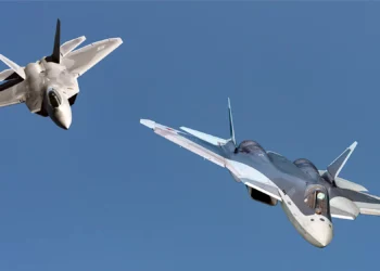 Batalla aérea entre el Su-57 de Rusia y el F-22 furtivo de Estados Unidos ¿Quién gana?