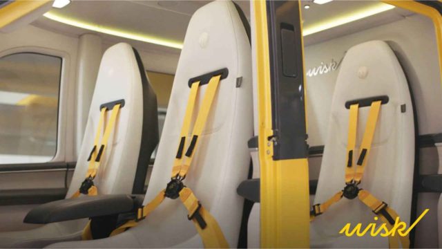 Vea el interior del taxi aéreo de Wisk que no lleva piloto a bordo