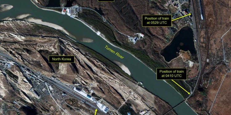 Un tren cruza la frontera de Corea del Norte hacia Rusia tras un informe sobre transferencia de armas