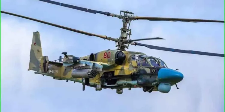 Helicóptero ruso Ka-52 capturado en Ucrania es enviado a EE.UU. para ser estudiado