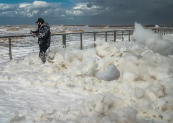 Nevadas en el norte de Israel en medio de una tormenta invernal