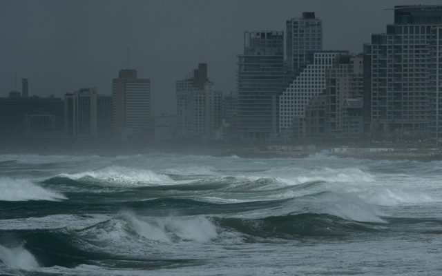 Nevadas en el norte de Israel en medio de una tormenta invernal