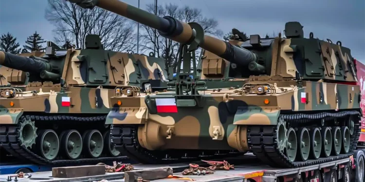 El Ejército polaco recibe 12 obuses autopropulsados K9 Thunder adicionales