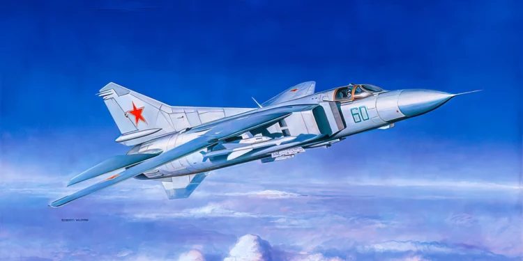 El legendario MiG-23 Flogger: un interceptor implacable en acción