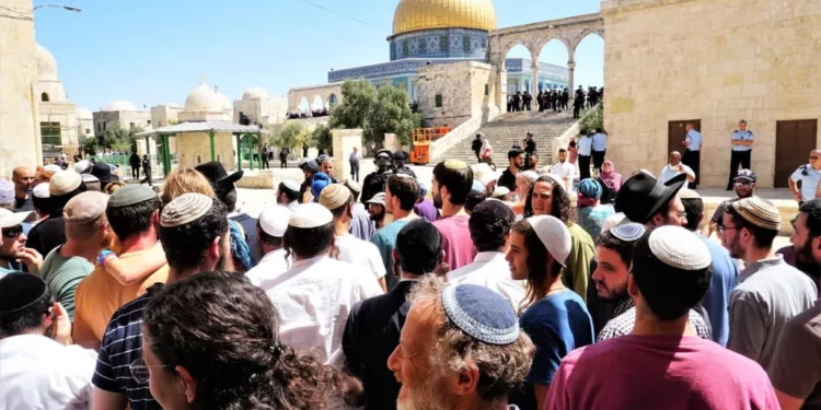 Cientos de judíos visitan el Monte del Templo tras la violencia islamista en “Al Aqsa”