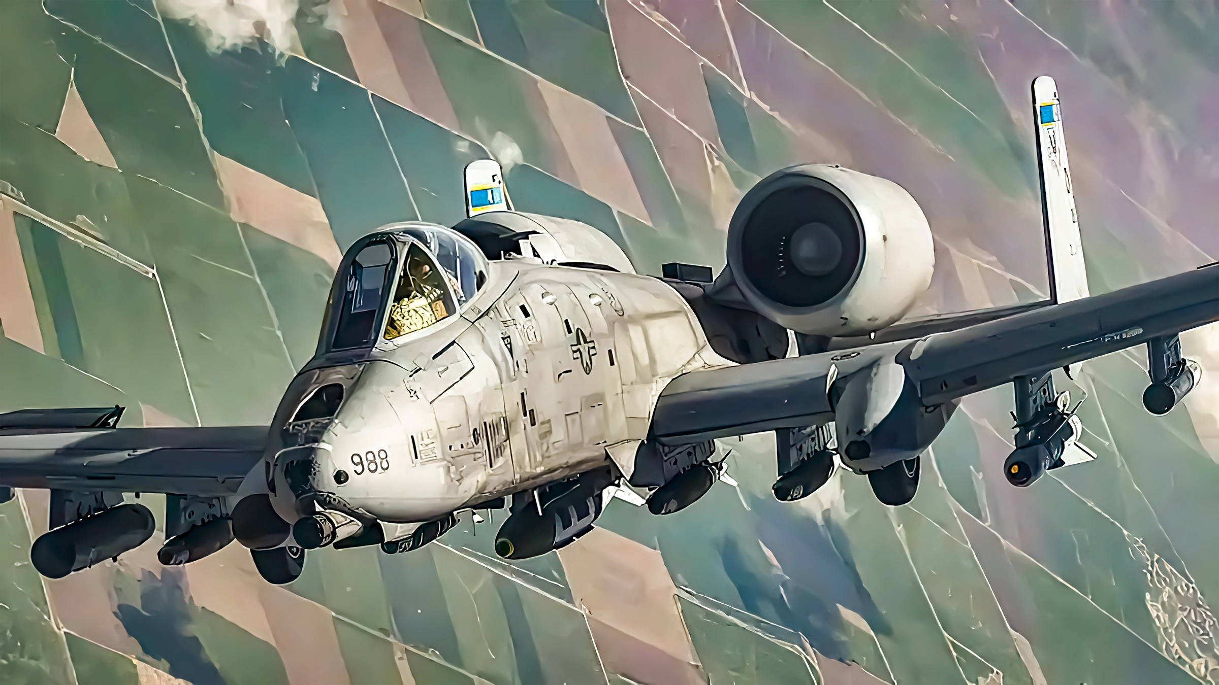 Un audaz piloto del A-10 Warthog aterriza sin tren de aterrizaje ni capota