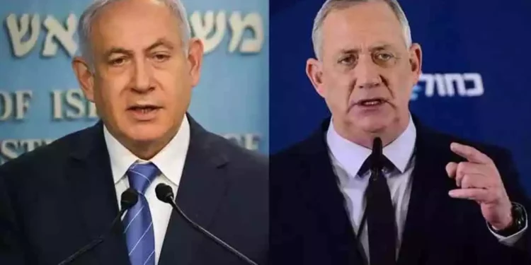 Encuesta: Gantz y Netanyahu empatados