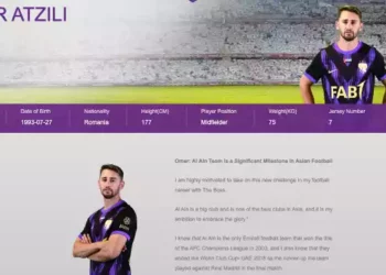 Futbolista israelí figura como rumano en la web de su nuevo equipo en los EAU