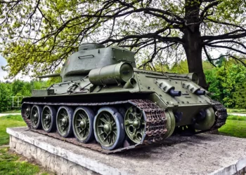 El legendario tanque T-34 en exhibición durante el Día de la Victoria en Moscú