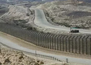 Vista de la autopista 10, en la frontera sur de Israel con Egipto. (Moshe Shai/Flash90)