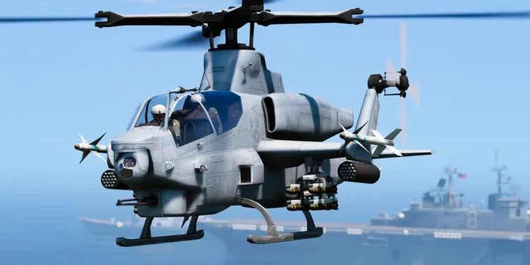 Láser iraní apunta a helicóptero AH-1Z Viper de EE. UU.