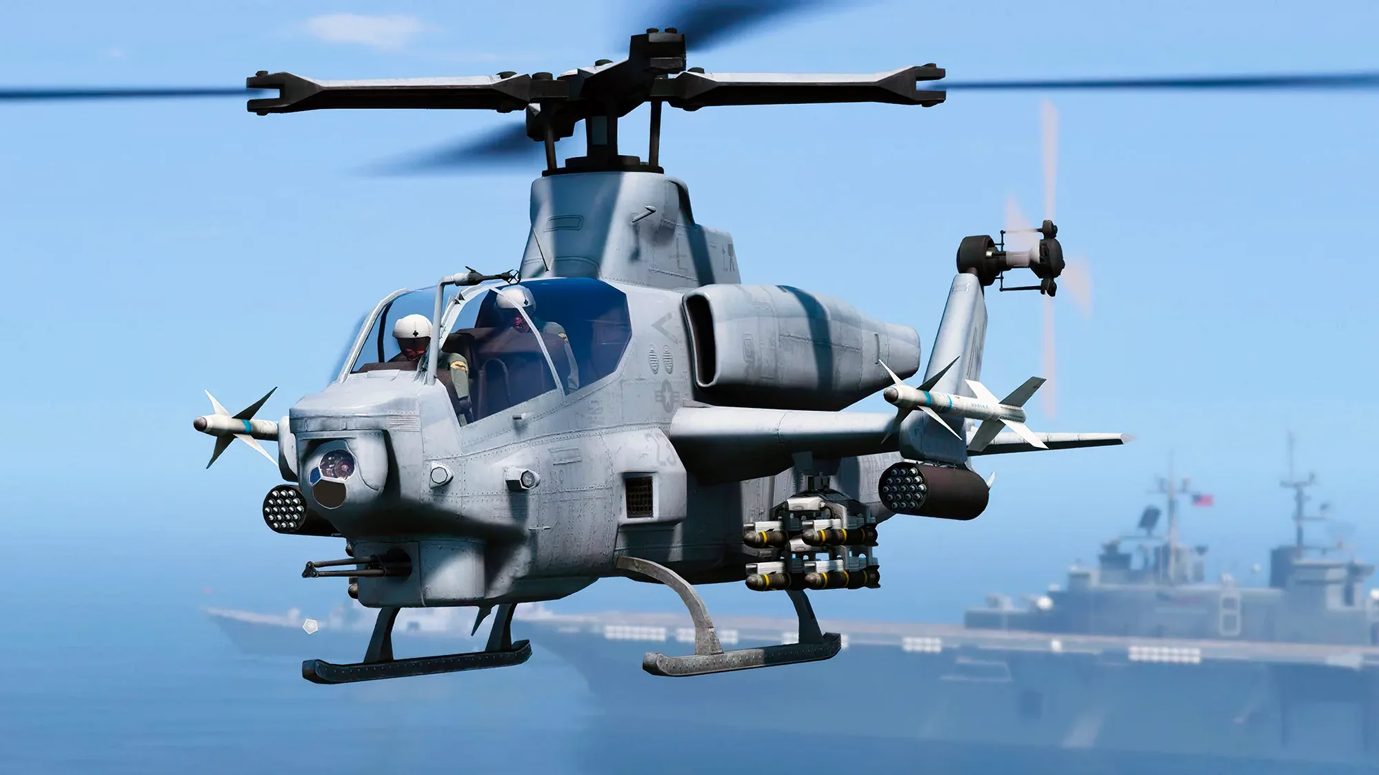 Láser iraní apunta a helicóptero AH-1Z Viper de EE. UU.