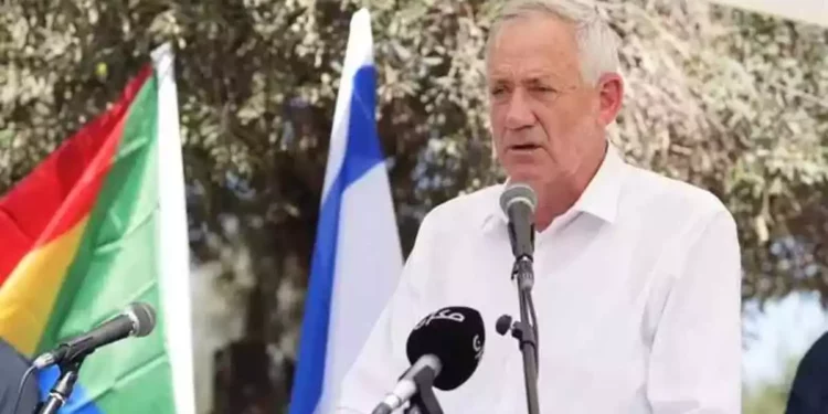 Gantz habla sobre los disturbios en Yom Kippur en Tel Aviv