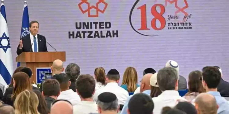 Presidente Herzog conmemora aniversario de United Hatzalah