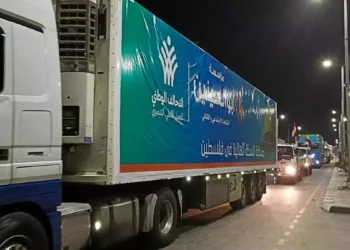 Ayuda humanitaria egipcia llega a la frontera de Gaza