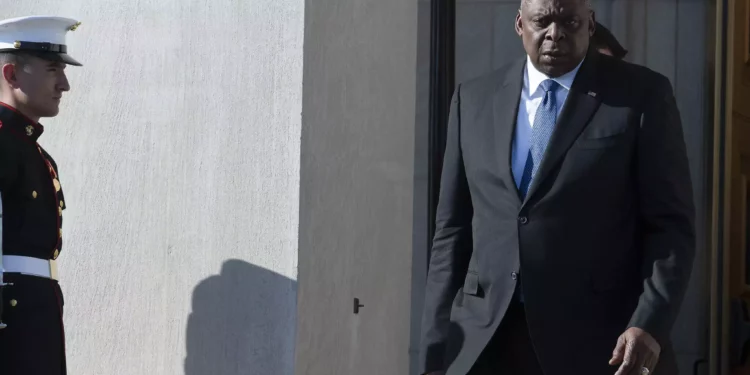 El Secretario de Defensa estadounidense, Lloyd Austin, en el Pentágono, en Washington, el 19 de octubre de 2023. (Cliff Owen/AP)