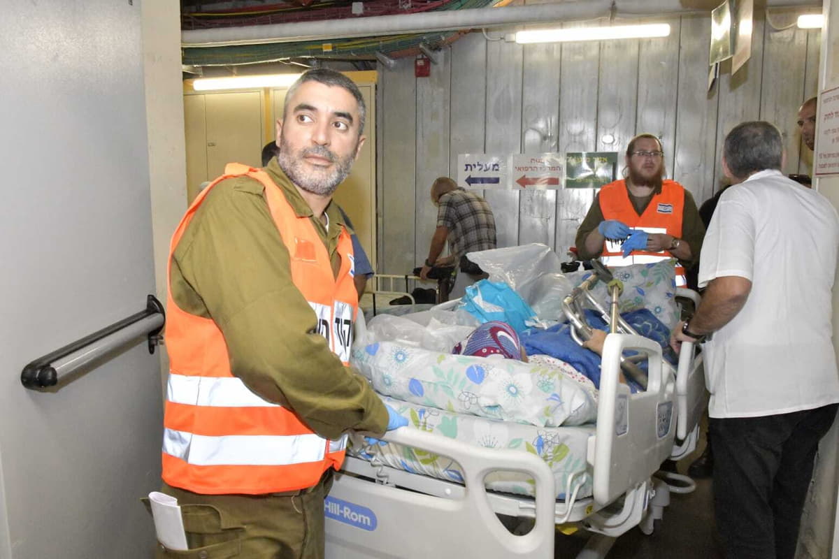 Los pacientes serán trasladados a las instalaciones subterráneas del Galilee Medical Center el 11 de octubre de 2023 (Galilee Medical Center)
