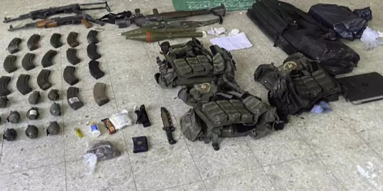 Escondite de morteros de Hamás en guardería del norte de Gaza