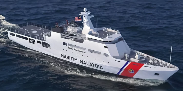 Patrullero OPV1 malasio se somete a pruebas marítimas