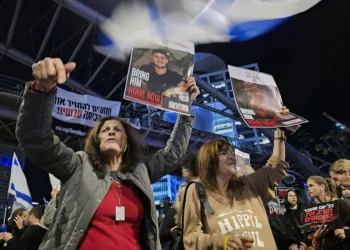 Protesta en Tel Aviv por la muerte de tres rehenes en Gaza