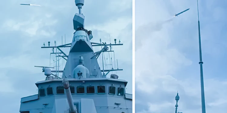 Prueba con éxito del Sea Ceptor en la fragata HMNZS Te Mana