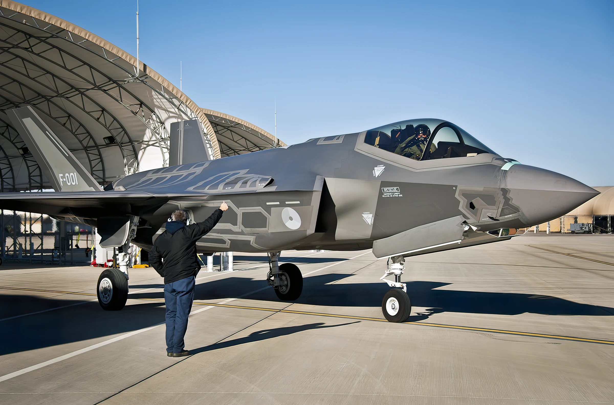 Primer F-35A Lightning II de la Real Fuerza Aérea de Países Bajos