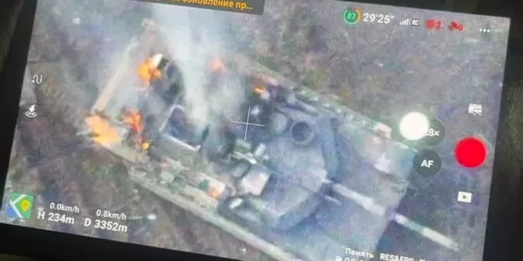 Ucrania ha perdido su primer tanque M-1 Abrams ante un dron ruso