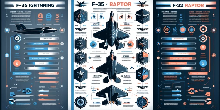 F-35 vs. F-22: Comparación de los cazas de Lockheed Martin