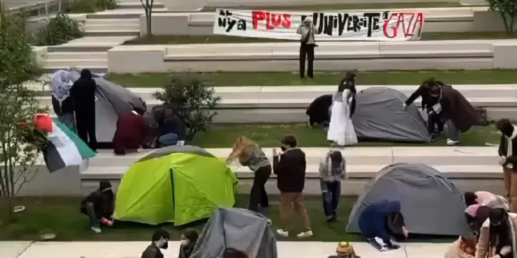Policía de París disuelve protesta antiisraelí de estudiantes