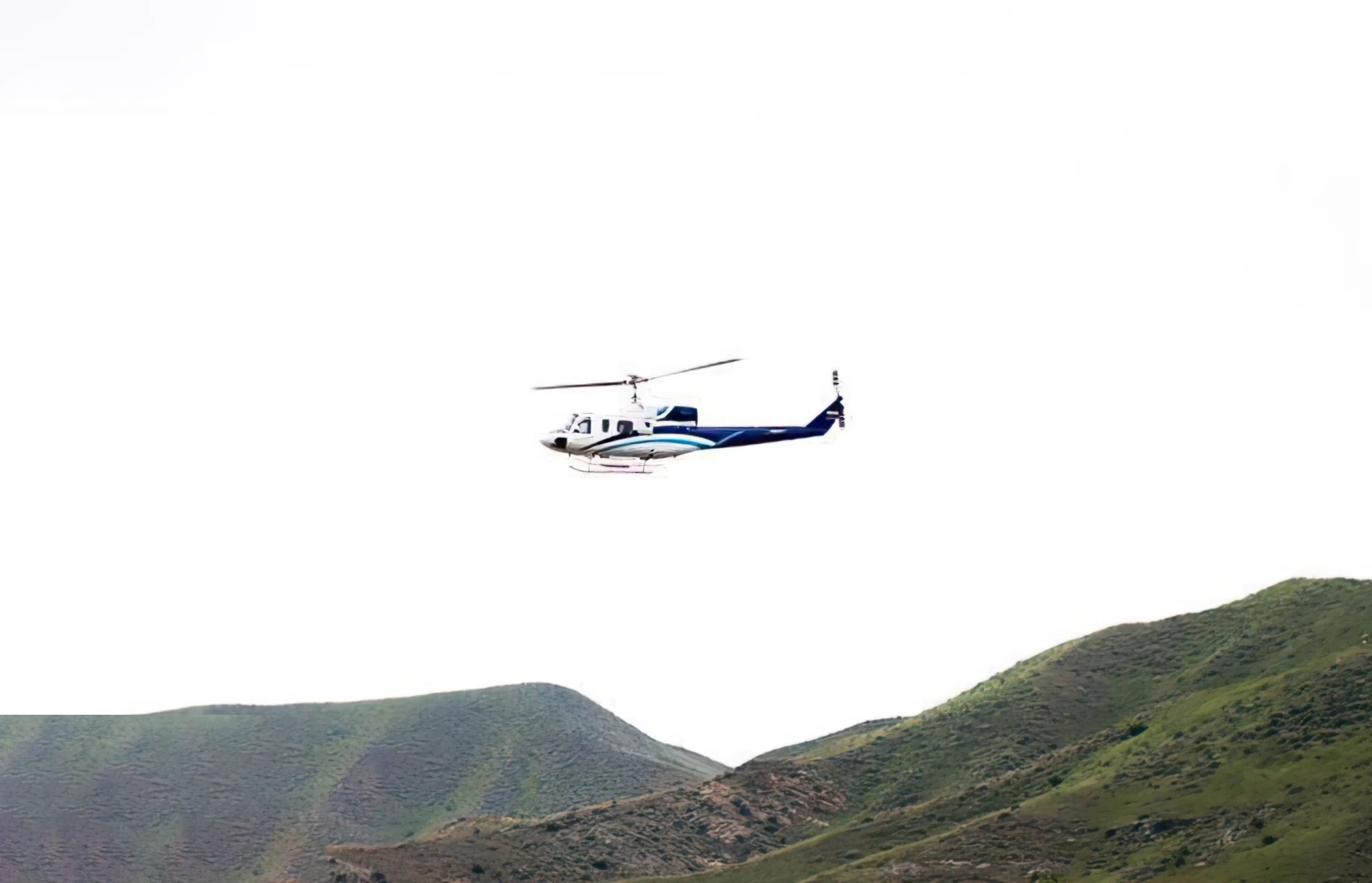 Última foto del helicóptero donde iba Ebrahim Raisi