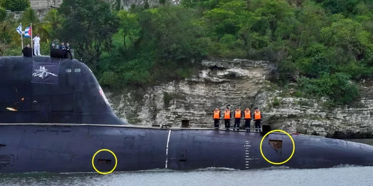 Submarino clase Yasen-M de Rusia en Cuba parece desmoronarse