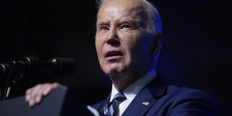 El presidente estadounidense Joe Biden en Syracuse, Nueva York, el 25 de abril de 2024. (Evan Vucci/AP)