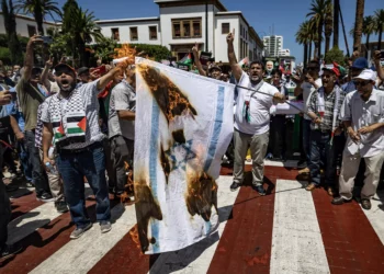 Marroquíes protestan en Rabat contra la normalización con Israel