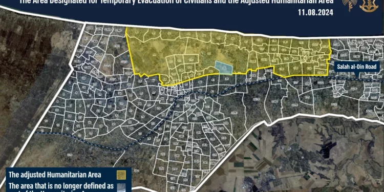 Israel redefine zona humanitaria en Jan Yunis y ordena evacuación