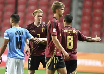 Bélgica vence 3-1 a Israel en un partido de fútbol en Hungría