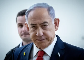 El primer ministro, Benjamin Netanyahu, en la Knéset el 9 de septiembre de 2024. (Yonatan Sindel/Flash90)