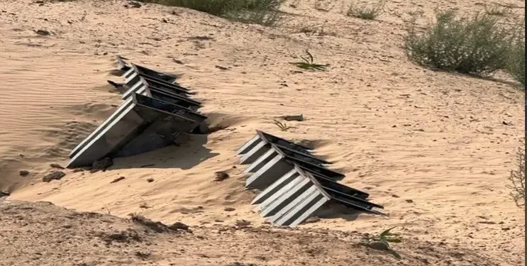 Lanzacohetes de largo alcance encontrados por tropas en el barrio Tel Sultan de Rafah, en el sur de la Franja de Gaza, en una imagen publicada el 4 de septiembre de 2024. (Fuerzas de Defensa de Israel)