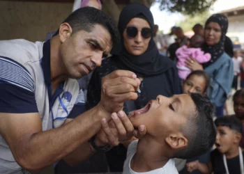 OMS supera meta de vacunación contra la polio en Gaza