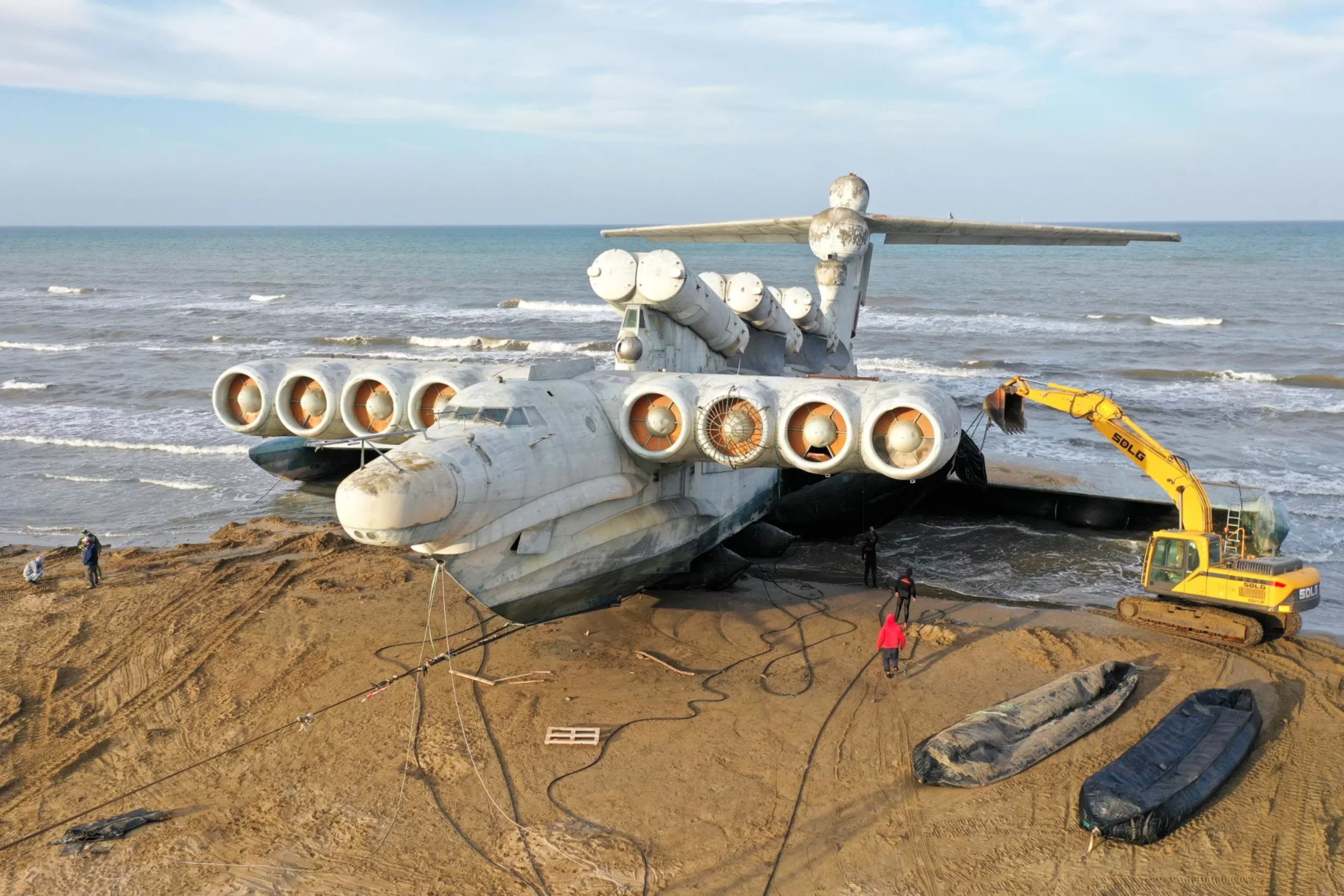 El monstruo del mar Caspio: El extraño semibarco-avión de la Unión Soviética