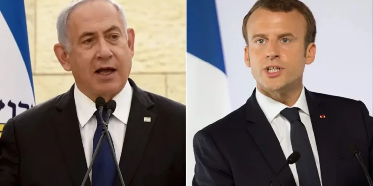 Tensa disputa diplomática entre Macron y Netanyahu