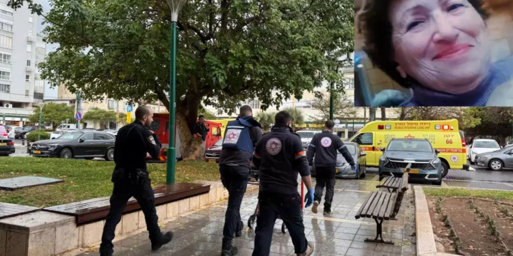 Mujer de 83 años asesinada en ataque terrorista en Herzliya