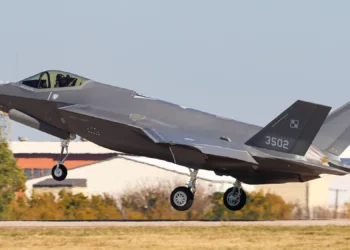 El primer F-35A de la Fuerza Aérea Polaca despega para su vuelo inaugural (Imagen, crédito: Gherardo Fontana)