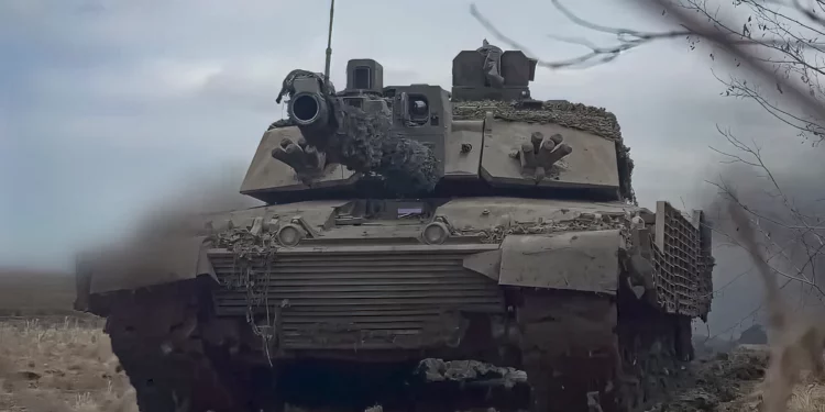 Tanques Challenger 2 desplegados por Ucrania en Rusia