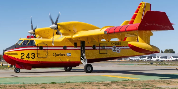 SuperScooper de Los Ángeles dañado tras colisión con un dron