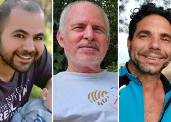 Rehenes israelíes que se prevé liberarán de Gaza el 1 de febrero de 2025: (de izq. a der.) Yarden Bibas, Keith Siegel y Ofer Calderón. (Cortesía)