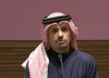 El primer ministro de Qatar, Mohammed bin Abdulrahman Al Thani, anuncia la liberación de rehenes en Gaza y un acuerdo de alto el fuego entre Israel y Hamás, en una conferencia de prensa el 15 de enero de 2025. (Captura de pantalla, utilizada de conformidad con la cláusula 27a de la Ley de Derechos de Autor)