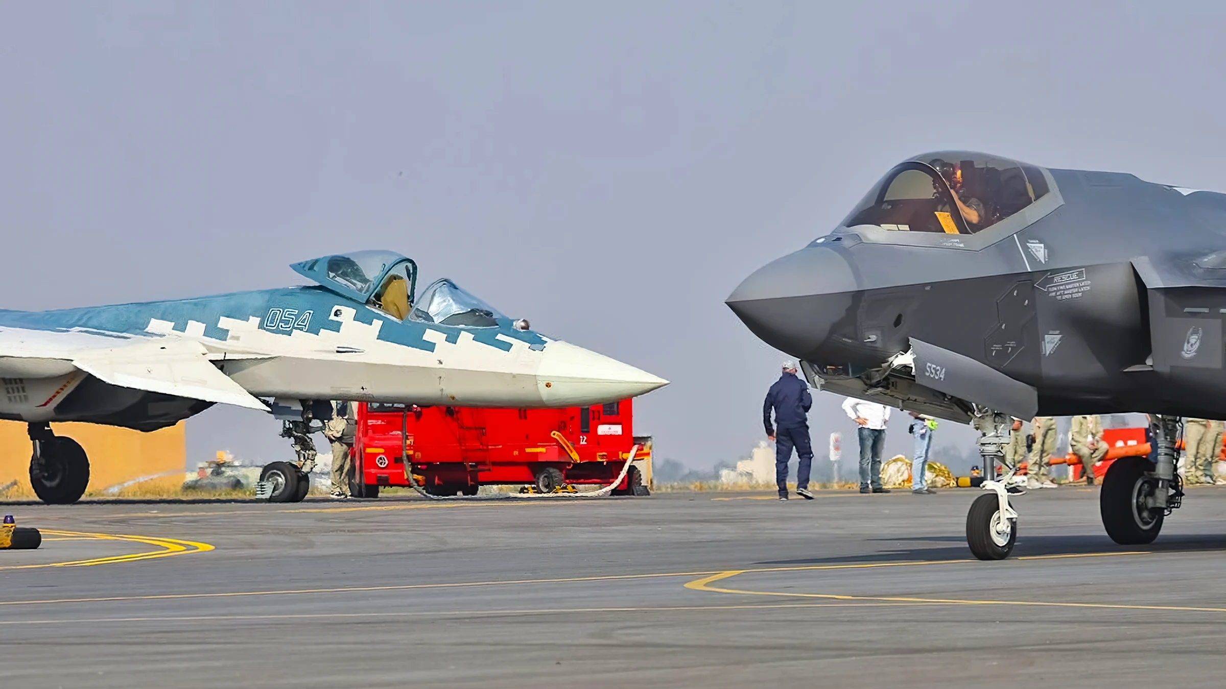 El F-35 y el Su-57 se enfrentan en la India