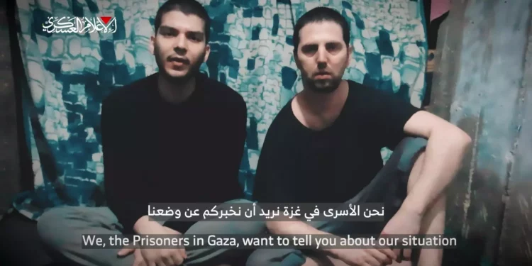 Hamás difunde video con pruebas de vida de dos rehenes israelíes