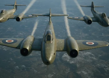 El Gloster Meteor llevó a la RAF a la era del jet con un alto costo