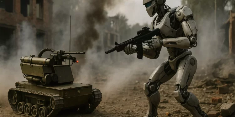 Rusia y Ucrania libran la primera batalla entre robots en Berdychi